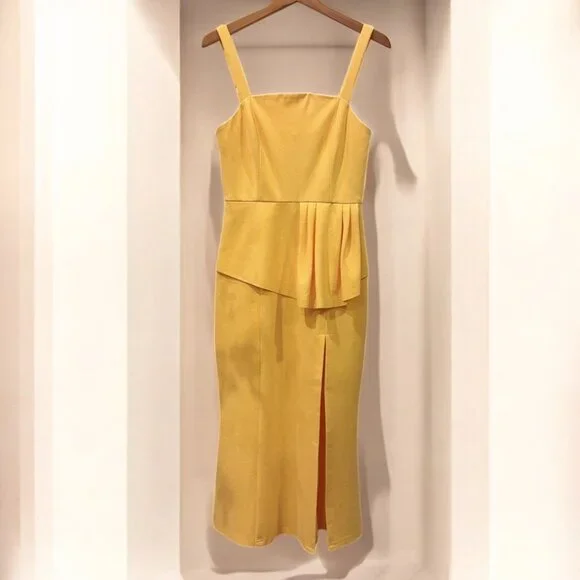 NWT Elliatt Artists Midi Dress in Sunny Yellow - Picture 3 of 12
